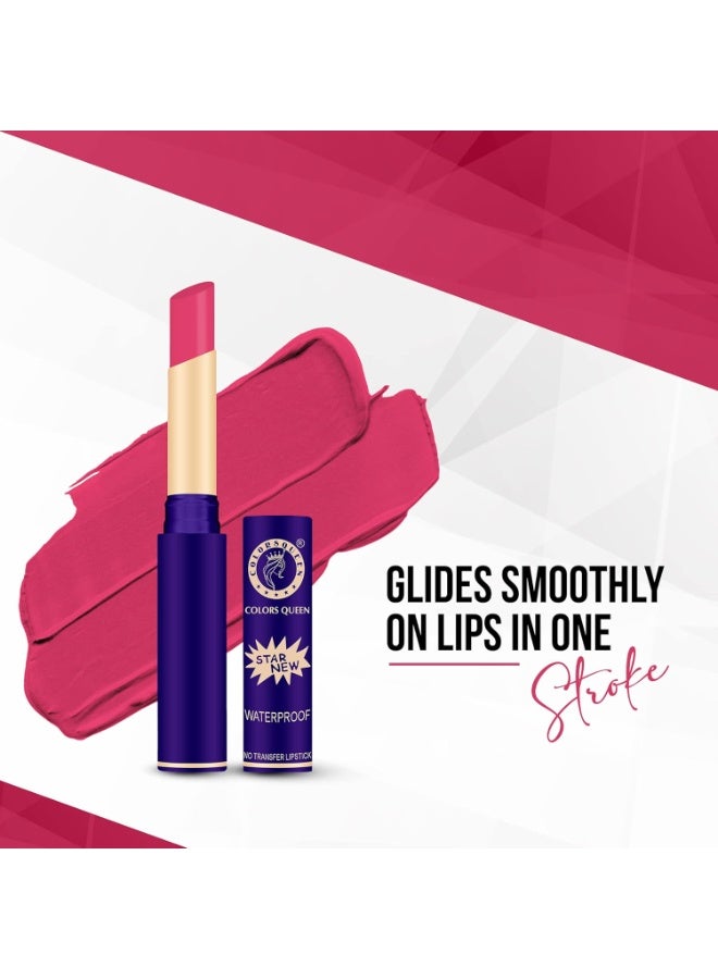 Colors Queen Queen Lips Matte Lipstick 2.4 g | Long Lasting Lipstick Waterproof Highly Pigmented with Smooth Application | Smudge Proof Lipstick for Women (19 - Rani) - Image 4